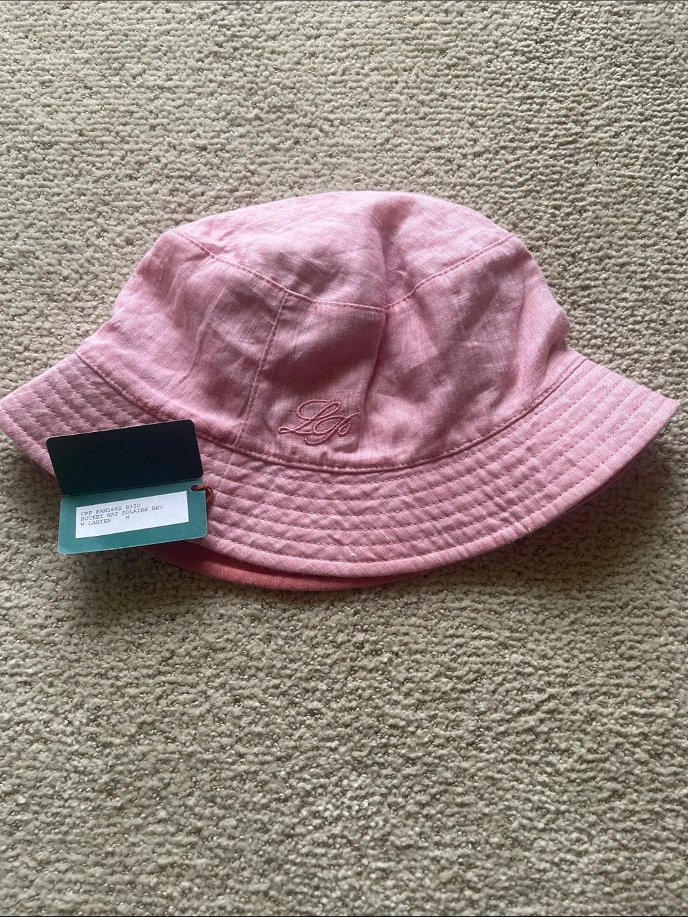 Loro Piana Lino flax Bucket Hat NEW With Tag.